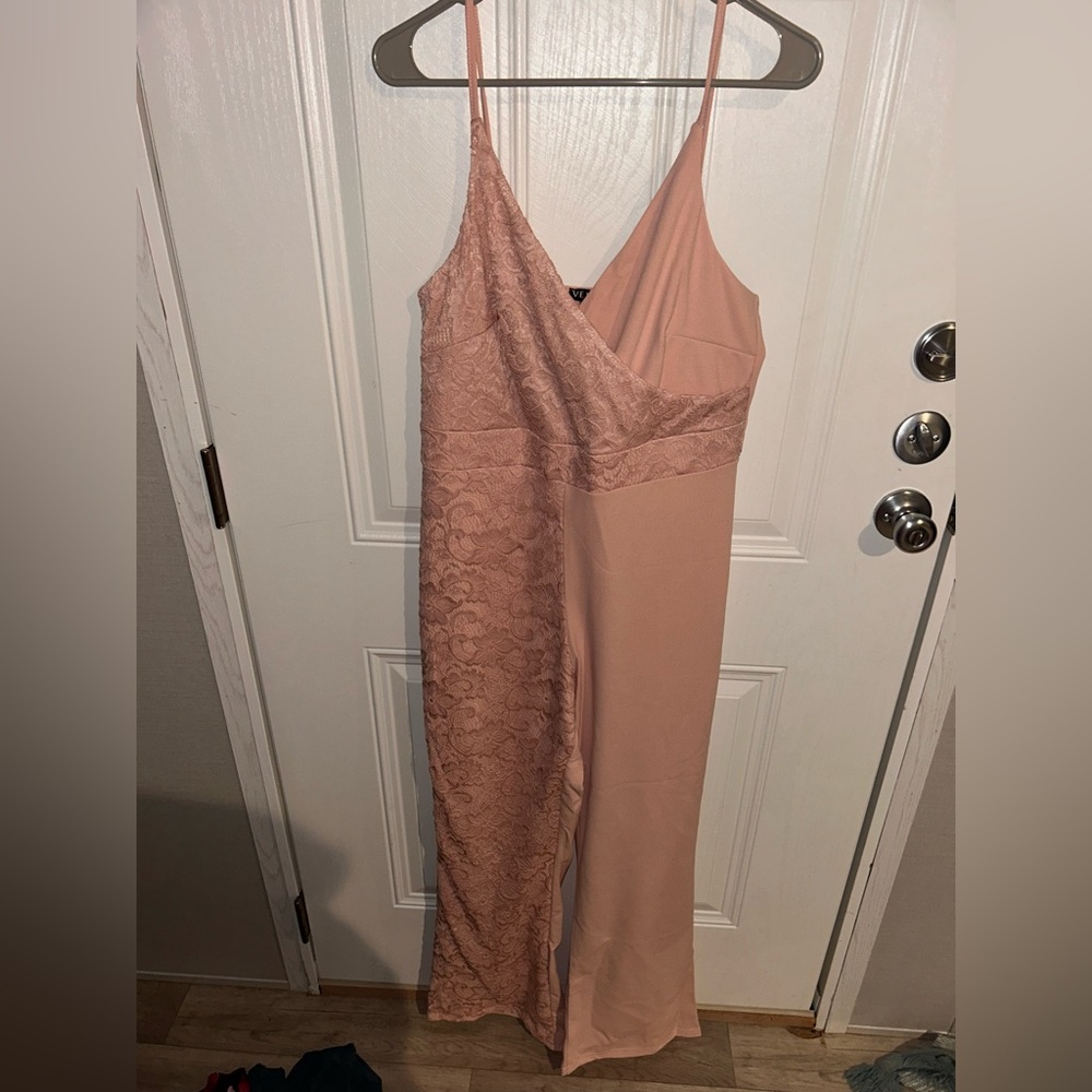 VENUS Blush Lace jumpsuit